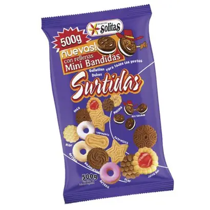 SOLITAS 500 gr SURTIDAS (CAJA*8u)