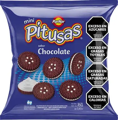 MINI PITUSAS CHOCOLATE 160 gr  (CAJA*30u)