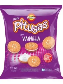 MINI PITUSAS VAINILLA 160 gr  (CAJA*30u)