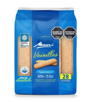 VAINILLAS MAURI 320 g. (CAJA*16u)