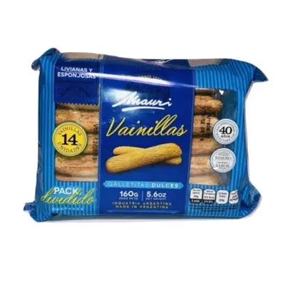 VAINILLAS MAURI 160 gr (CAJA*32u)