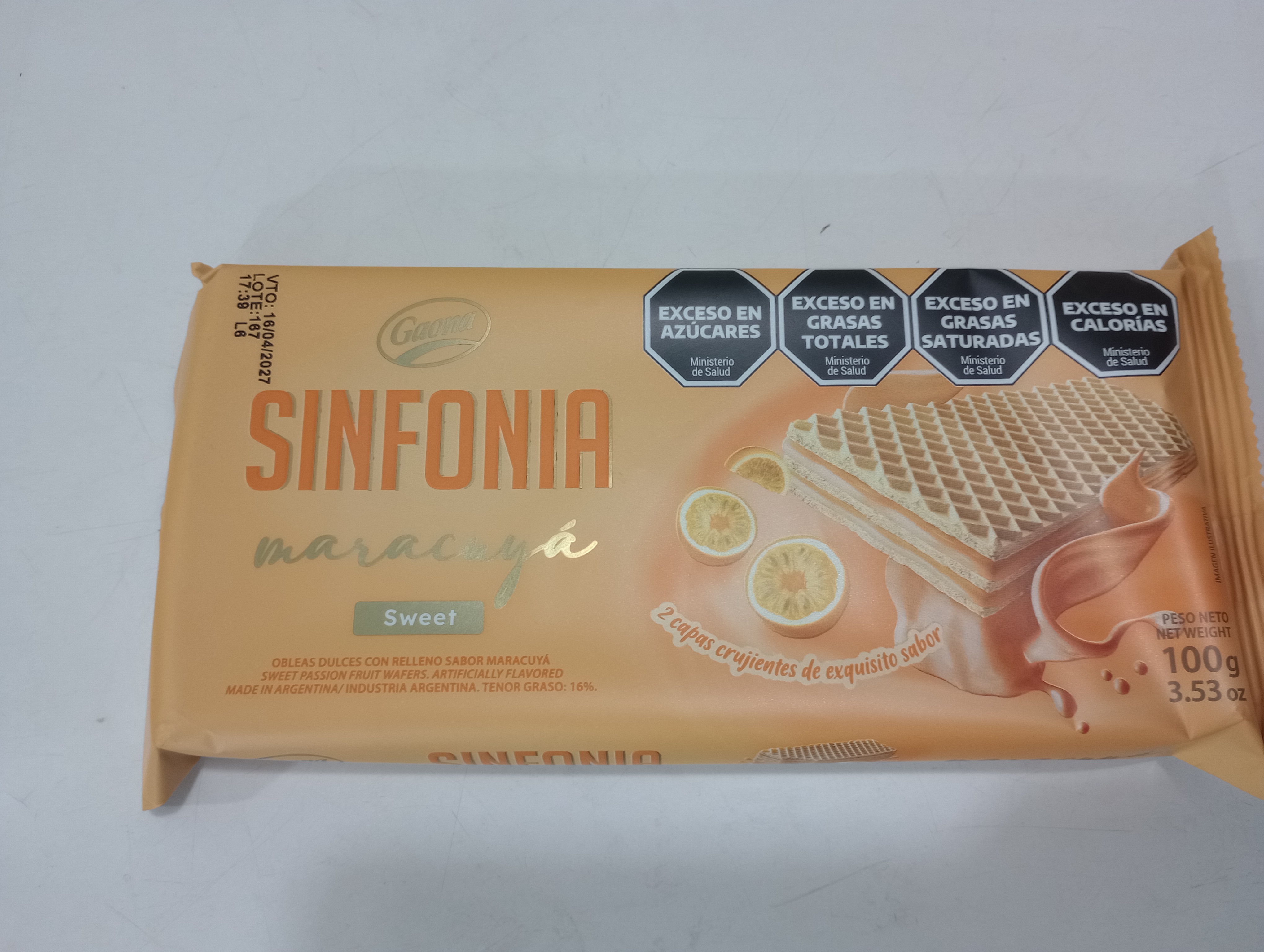 SINFONIA MARACUYA (CAJA*28u)