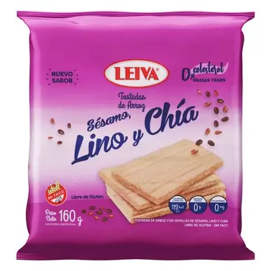 TOSTADA LEIVA LINO Y CHIA (CAJA*12u)