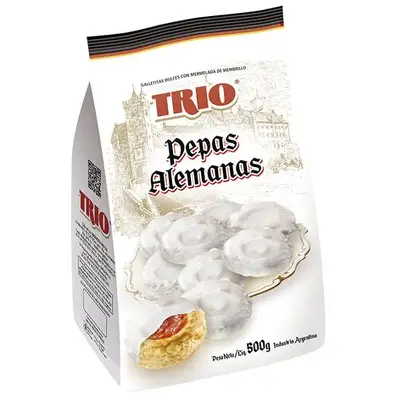 TRIO PEPAS ALEMANAS 500 gr (CAJA*10u)