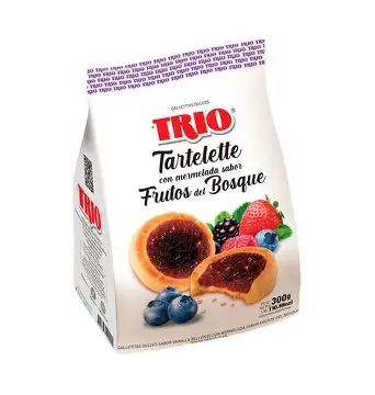 TRIO TARTELETAS FRUTOS DEL BOSQUES (CAJA*10u)
