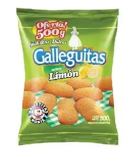GALLEGUITAS DE LIMON 500 gr KOKIS  (CAJA*8u)