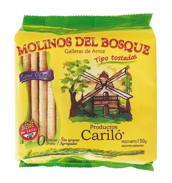 TOSTADA CARILO ARROZ (CAJA*18u)