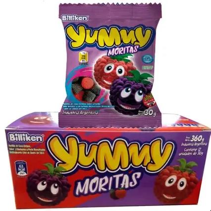 YUMMY GELATINA x 12 Und 30 gr MORITAS
