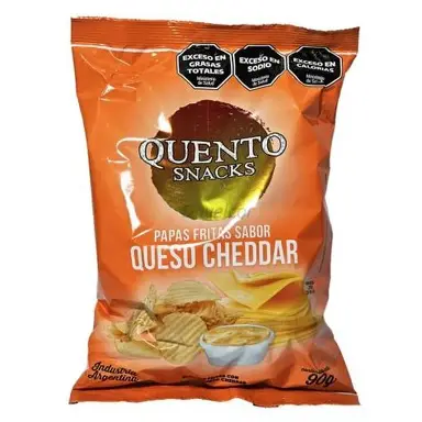 SANACK QUENTO PAPAS CHEDAR 82 gr