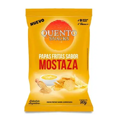 SANACK QUENTO PAPAS MOSTAZA 82 gr