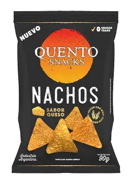 SNACK QUENTO NACHOS QUESO 82 gr