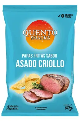 SNACK QUENTO PAPAS ASADO CRIOLLO 82 gr