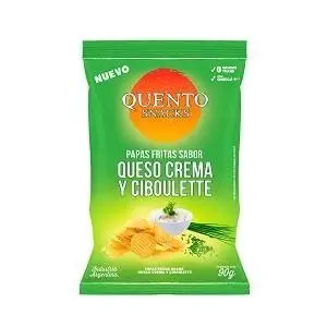 SNACK QUENTO PAPAS CIBOULETTE 82 gr