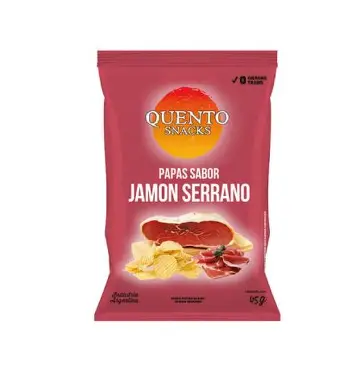 SNACK QUENTO PAPAS JAMON SERRANO 82 gr
