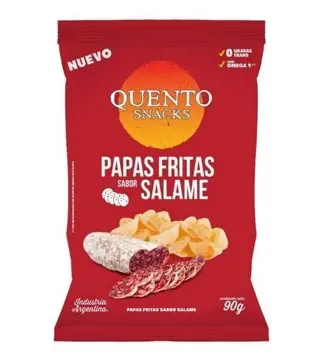 SNACK QUENTO PAPAS SALAME 82 gr