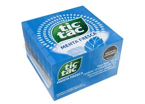 PASTILLAS TIC TAC MENTA FRESCA x 12 Ud