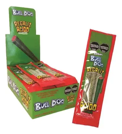 BULL DOG REGALIZ 18 g x 12 Ud SANDIA