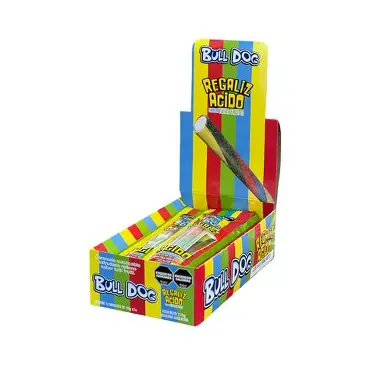 BULL DOG REGALIZ 18 g x 12 Ud TUTI FRUTI
