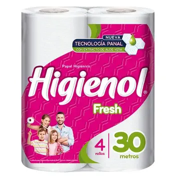 PAPEL HIGIENOL ETIQUETA ROSA