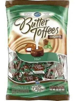 BUTTER TOFFEES  MENTA CON CHOCOLATE