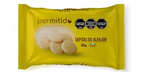 TAPITAS DE ALFAJOR PERMITIDO 195G  (CAJA*12u)