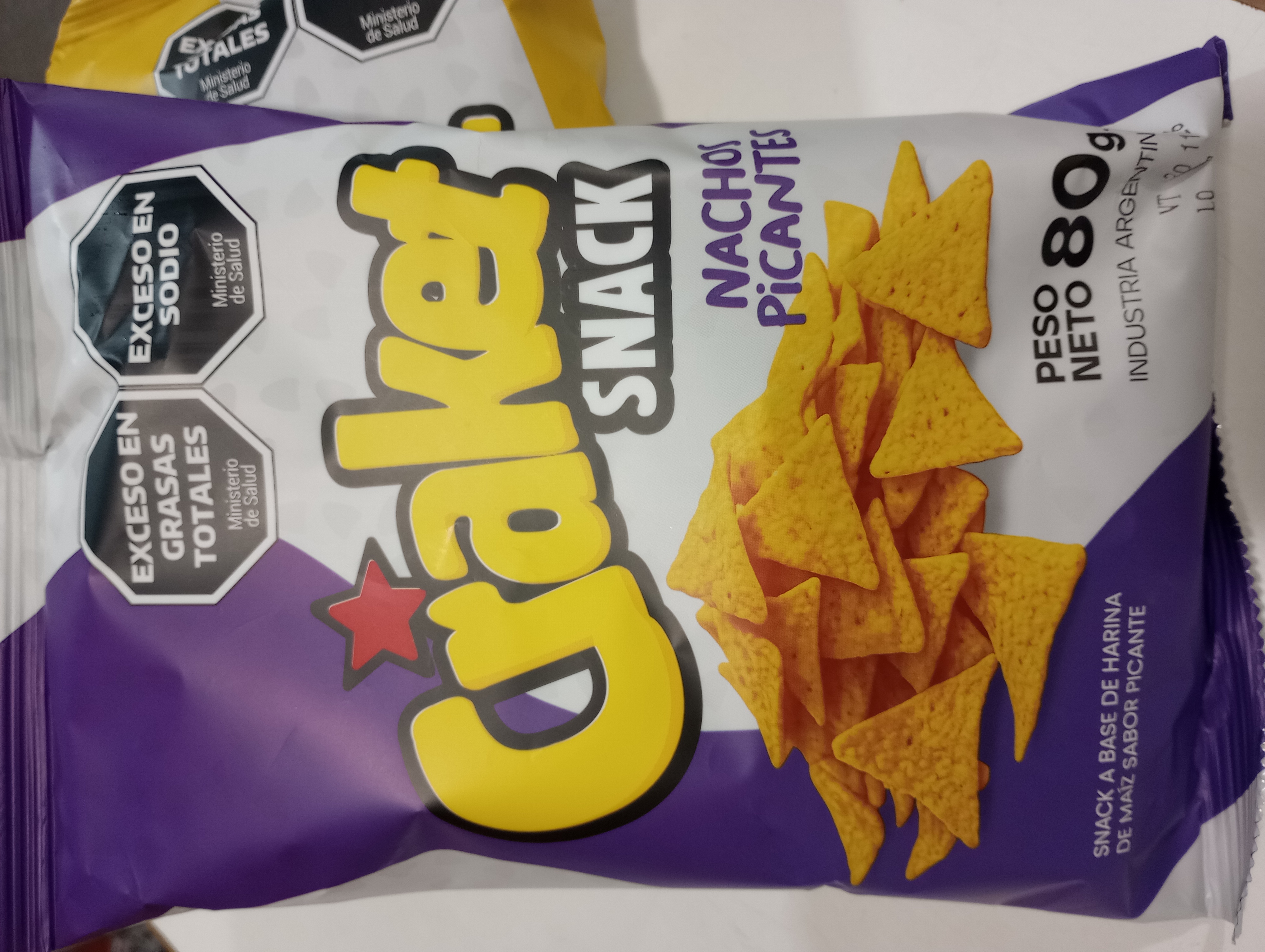 NACHOS PICANTE CRAKET 80G