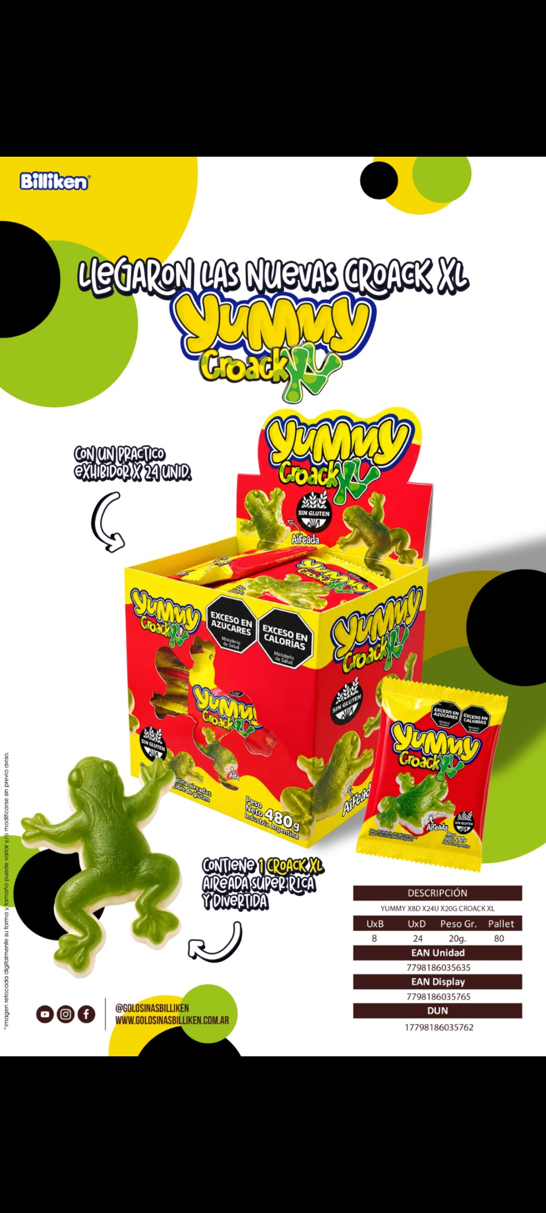 YUMMY CROACK XL*20G/24U