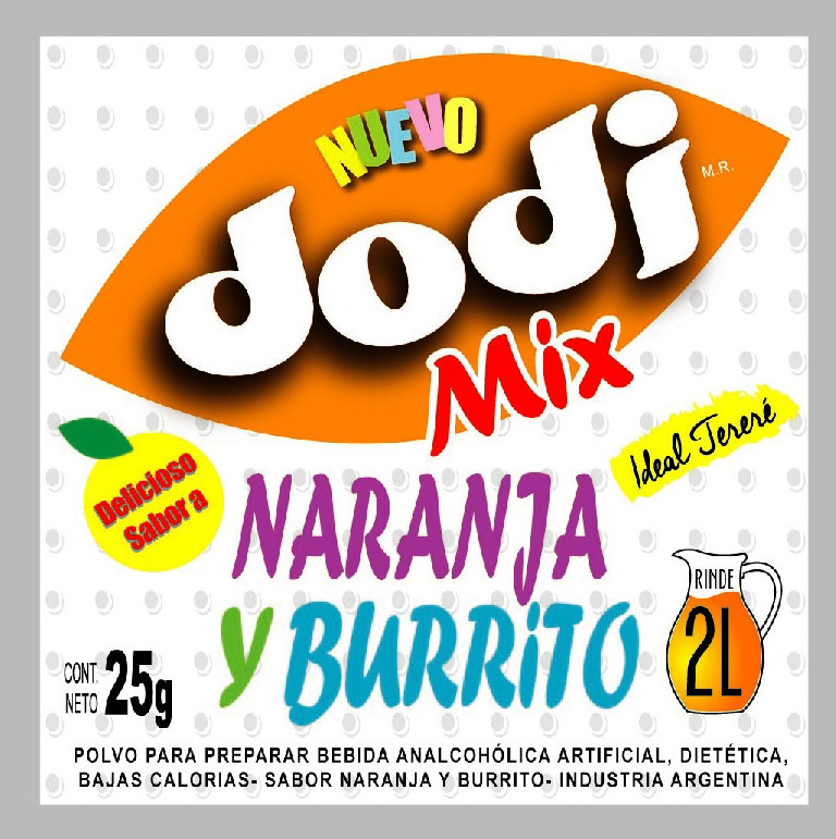 JUGOS DODI NARANJA Y BURRITO