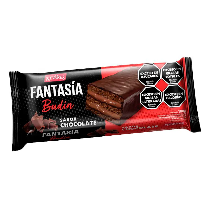 BUDIN FANTASIA CHOCOLATE (LA CAJA X 10U)