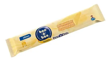 OBLEA BOM O BOM BLANCA x 4 Und