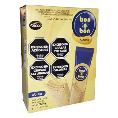 OBLEA BOM O BON BLANCA CAJA x 20 Und