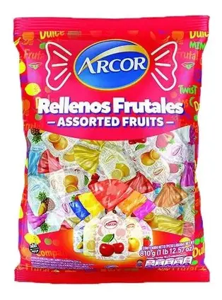 SAQUITO DE FRUTA RELLENO ARCOR 810 g.