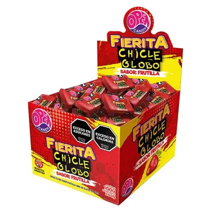 OPEN CANDY FRUTILLA x 100 Und