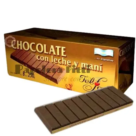 CHOCOLETA LECHE/MANI 250 gr FEL FORT