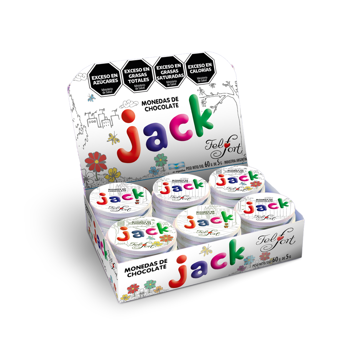 MONEDA JACK x 60 Und FEL FORT