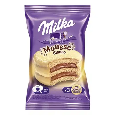 MILKA BLANCO 55 g. TRIPLE