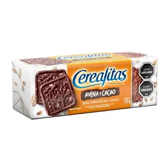CEREALITAS 170 g. AVENA Y CACAO  (CAJA*48u)