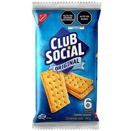 CLUB SOCIAL ORIGINAL 144 gr  (CAJA*48u)