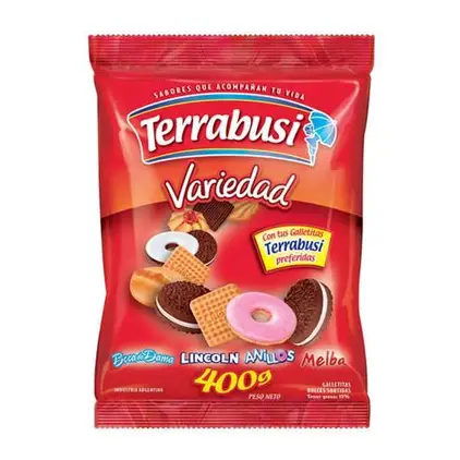 VARIEDAD TERRABUSI x 400 g. (CAJA*20u)