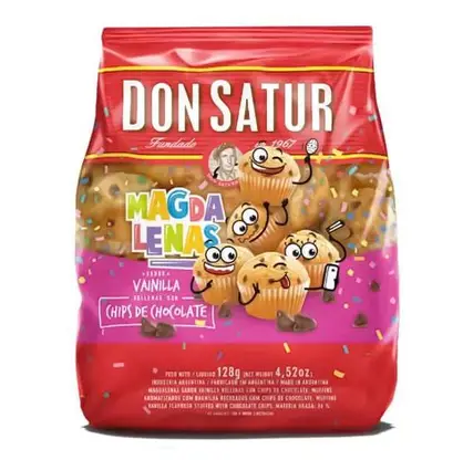 MAGDALENAS DON SATUR CHIPS(CAJA*10u)