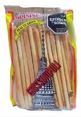 GRISINES GRISSINOPOLLI MALTEADO 180 gr (CAJA*20u)