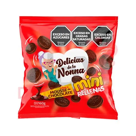 MINI RELLENAS DELICIAS DE LA NONA MOUSSE CAJA*24u)