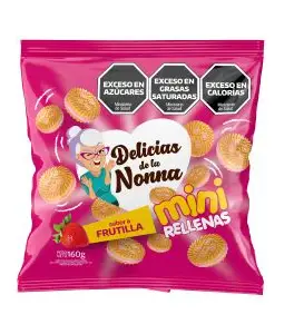 MINI RELLENAS FRUTILLA (CAJA*24u)
