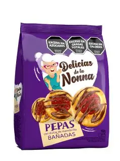 PEPAS BAÑADAS 320G DELICIAS   (CAJA*16u)